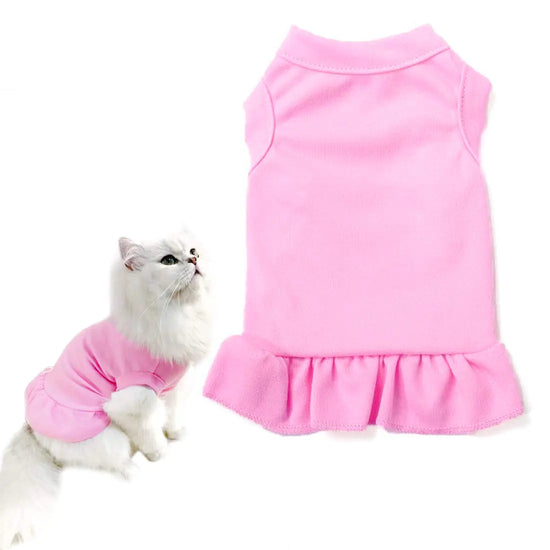 CAISANG Dog Skirt Shirts Puppy Dresses for Small Dogs Girls Pet Clothes